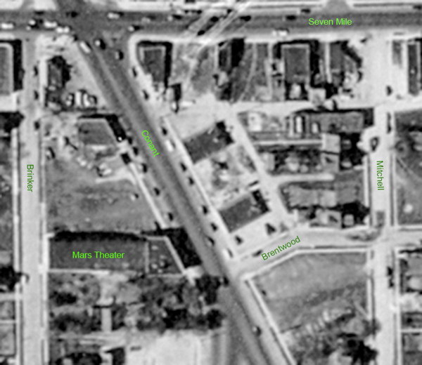 Mars Theatre - Mars Theater 1949 Map From David Makowski (newer photo)